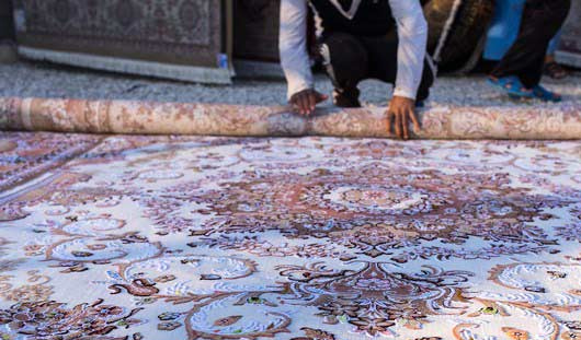 روش اصولی لول کردن قالی در قالیشویی کرمانشاه